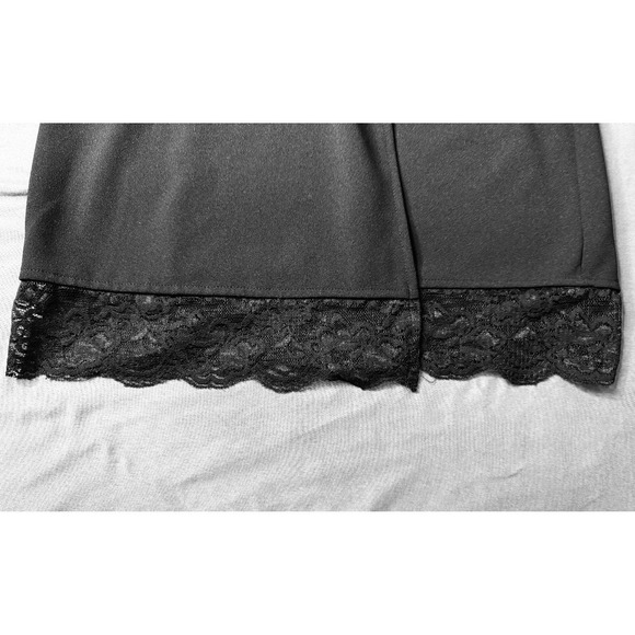 Sweet Storm Black Sleeveless Blazer Dress Lace Trim Double Breasted Small BB3CAV - Picture 4 of 15